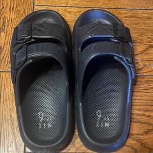 Mix No. 6 Black Slide Sandals